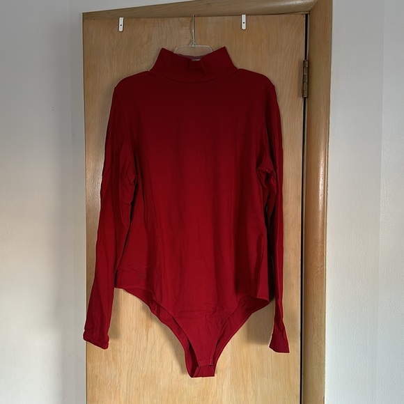 Reformation Navia Red Long Sleeve Bodysuit - Picture 7 of 10